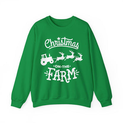 Christmas on the Farm Unisex Heavy Blend™ Crewneck Sweatshirt