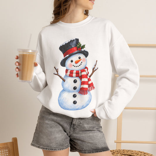 Snowman Christmas Crewneck Sweatshirt