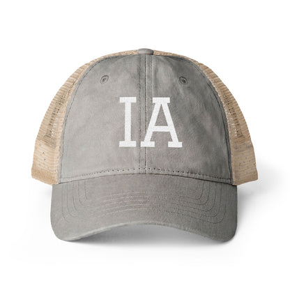IA Iowa Washed Mesh-Back Cap