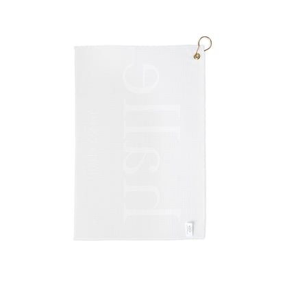 Personalized Harper & Co. Embossed Logo Golf Towel — Premium Monogrammed Golf Accessory
