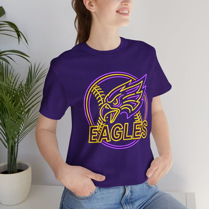 Eagles Neon Baseball Softball Tee — Vintage Sports Team T-Shirt