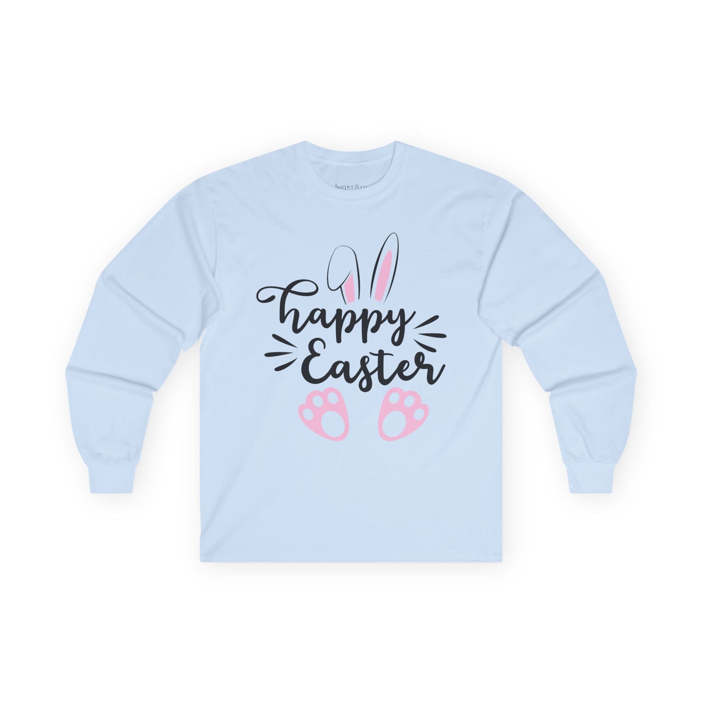 Happy Easter Full Size Unisex Ultra Cotton Long Sleeve Tee