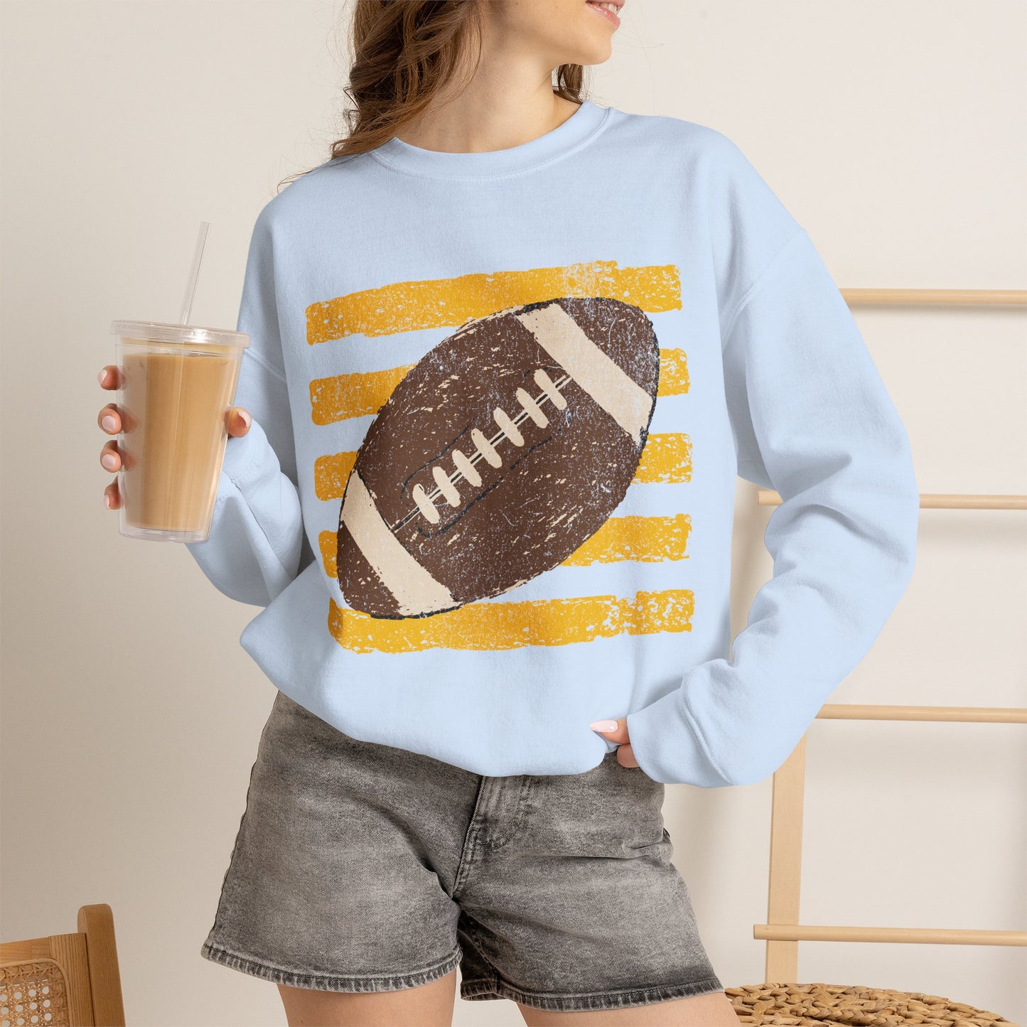 Vintage Football Gildan Crewneck Sweatshirt