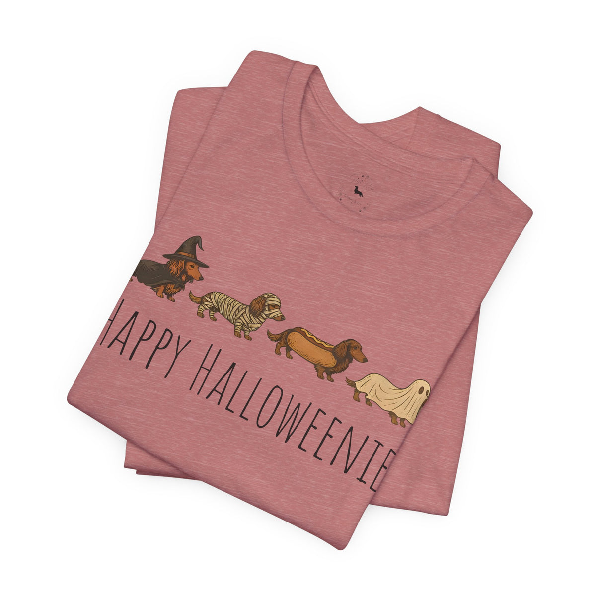 Happy Halloweenie Tee - Cute Dachshund Halloween Shirt