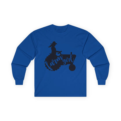 Farm Girl Tractor Long Sleeve Tee