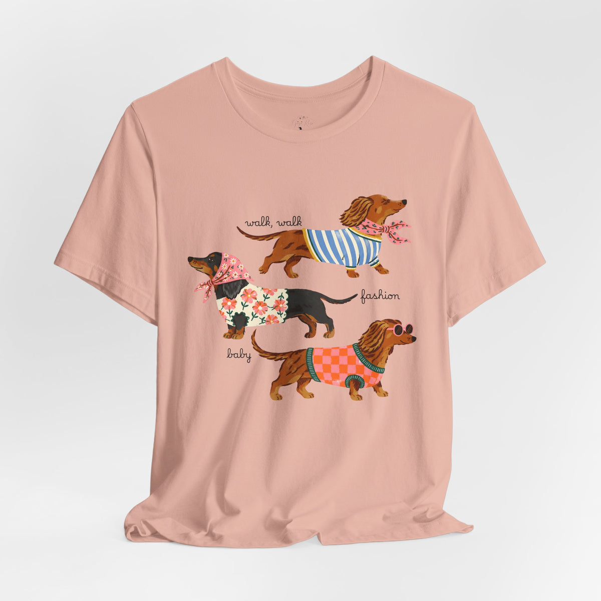 Dachshund Trio Graphic Tee — Cute Wiener Dog Shirt