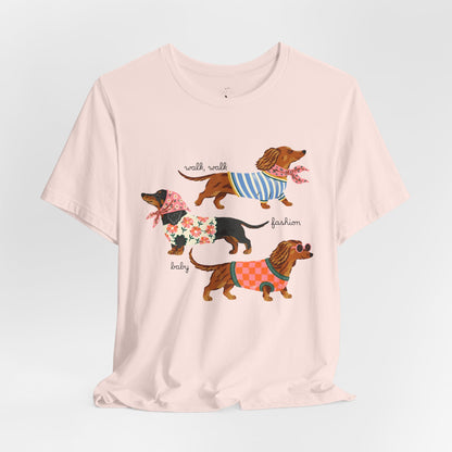 Dachshund Trio Graphic Tee — Cute Wiener Dog Shirt