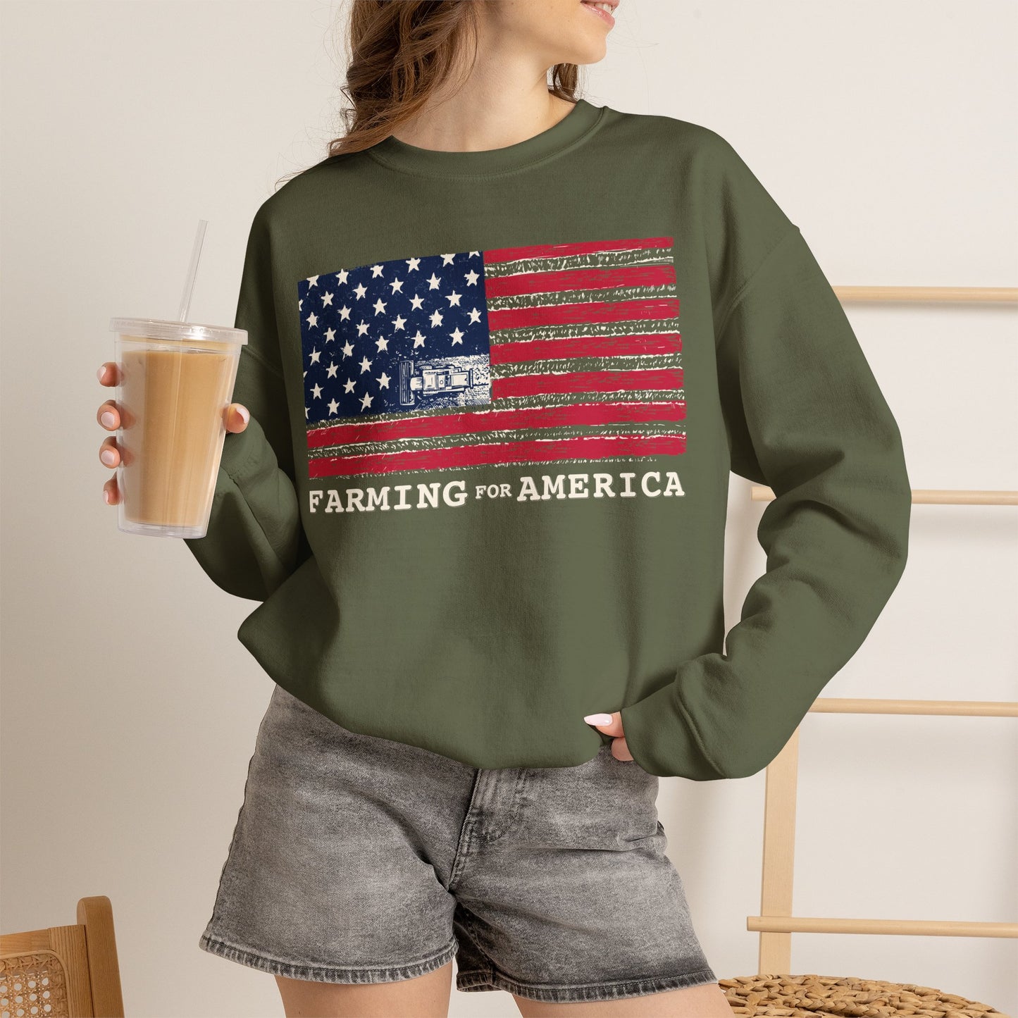 Farming for America Crewneck Sweatshirt