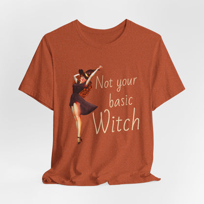 Not Your Basic Witch T-Shirt — Vintage Pinup Witch Tee
