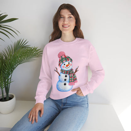 Festive Snowman Christmas Crewneck Sweatshirt