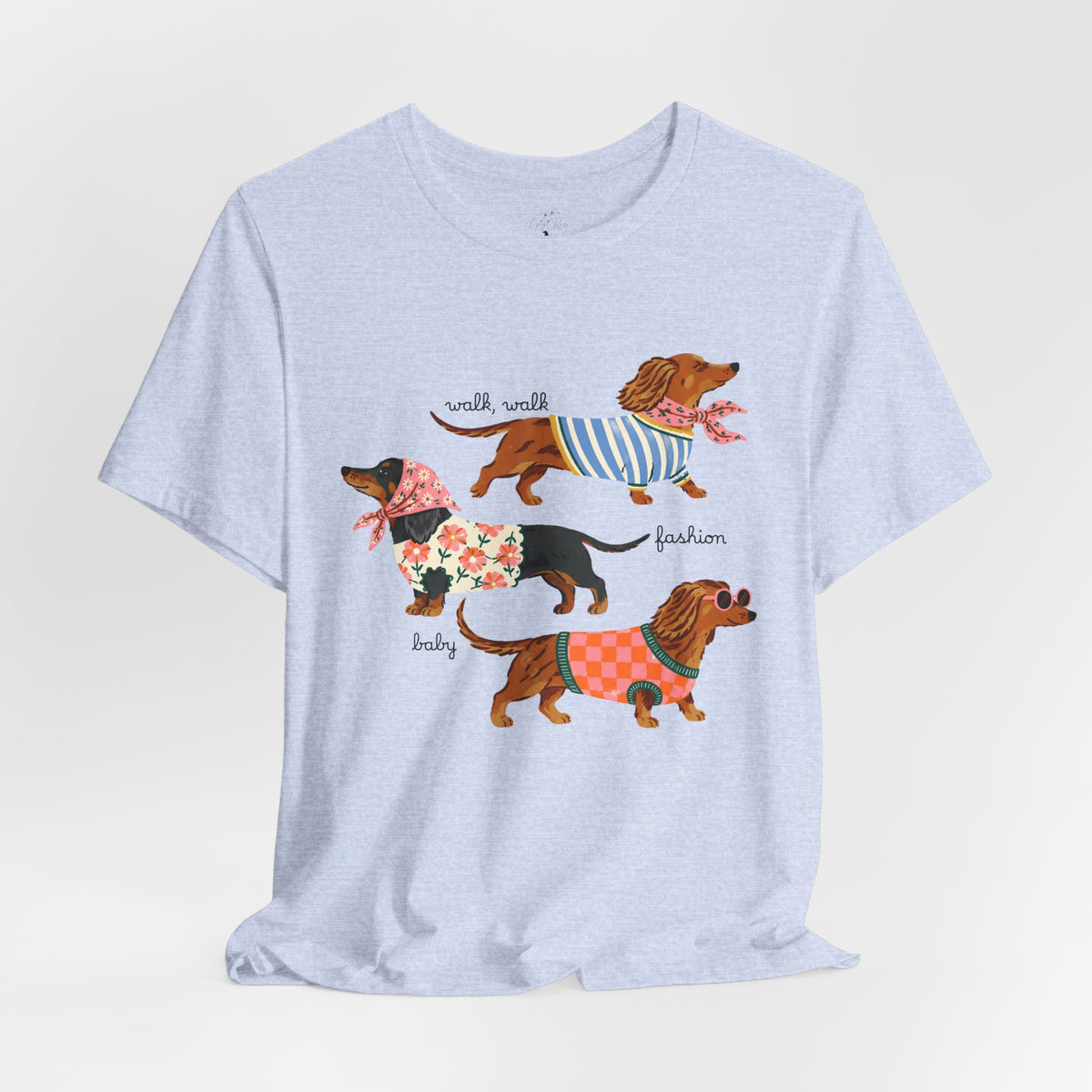 Dachshund Trio Graphic Tee — Cute Wiener Dog Shirt