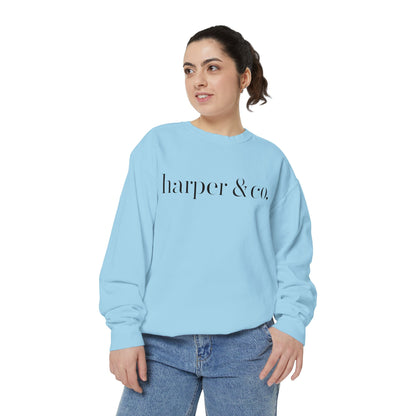 Harper & Co. Coral Garment-Dyed Sweatshirt