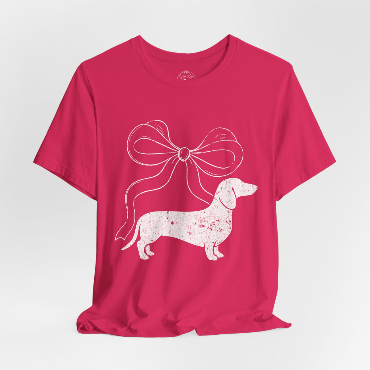 Dachshund Coquette Bow T-Shirt — Cute Doxie Graphic Tee