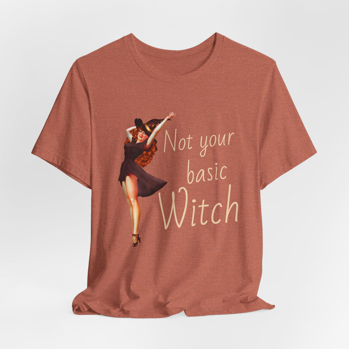 Not Your Basic Witch T-Shirt — Vintage Pinup Witch Tee