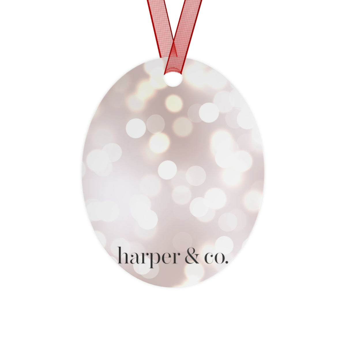 Silver Bells Christmas Metal Ornament