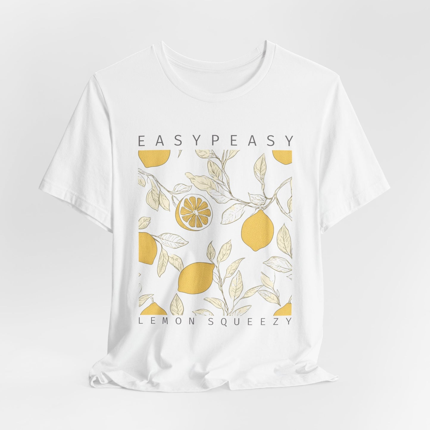 Easy Peasy Lemon Squeezy T-Shirt — Retro Lemon Graphic Tee