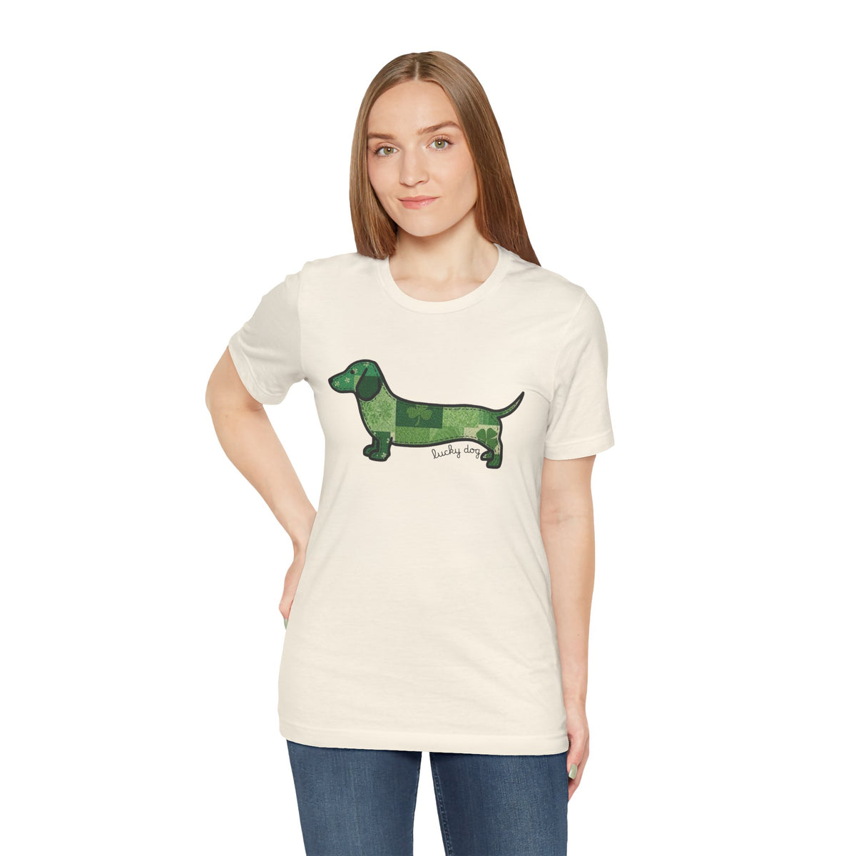 Lucky Dog Dachshund St. Patrick’s Day T-Shirt