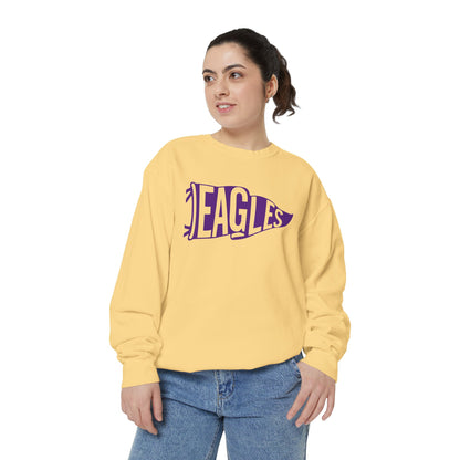 Eagles Pennant Crewneck Sweatshirt — Vintage College Sports Pullover
