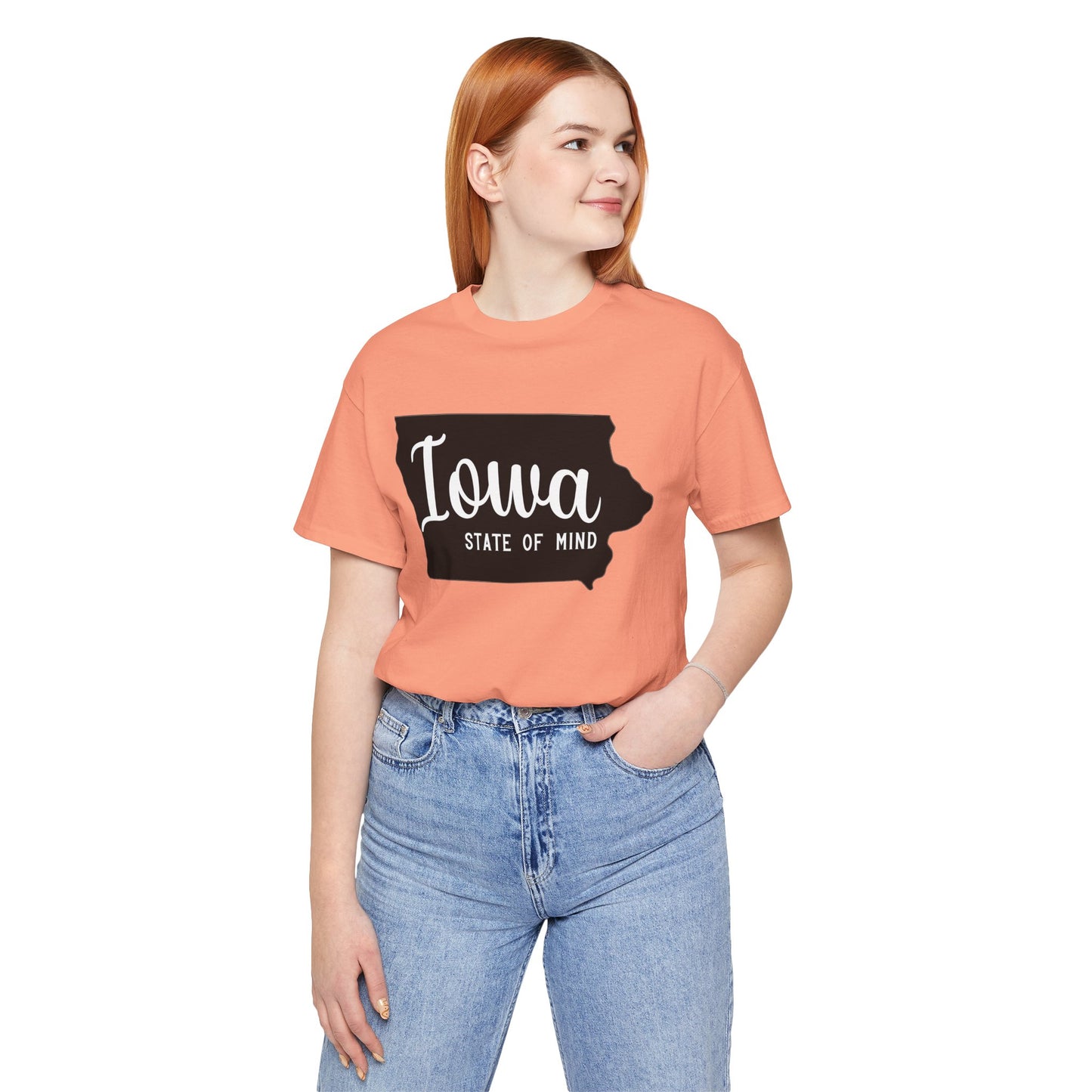 Iowa State of Mind Bella Canvas Jersey Short Sleeve Tee - Multiple Colors