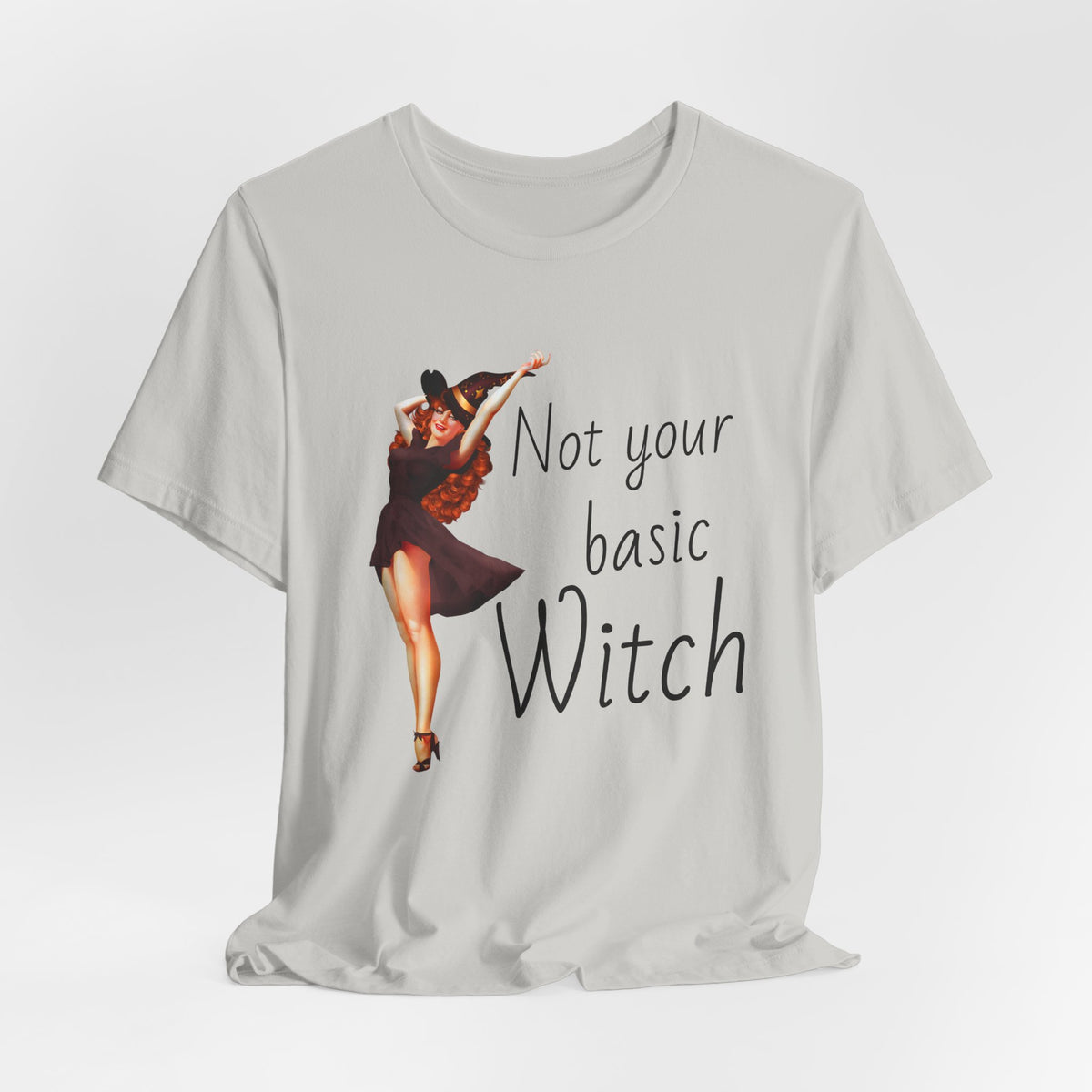 Not Your Basic Witch T-Shirt — Vintage Pinup Witch Tee