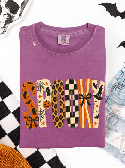 Retro Spooky Halloween Comfort Colors Graphic Tee