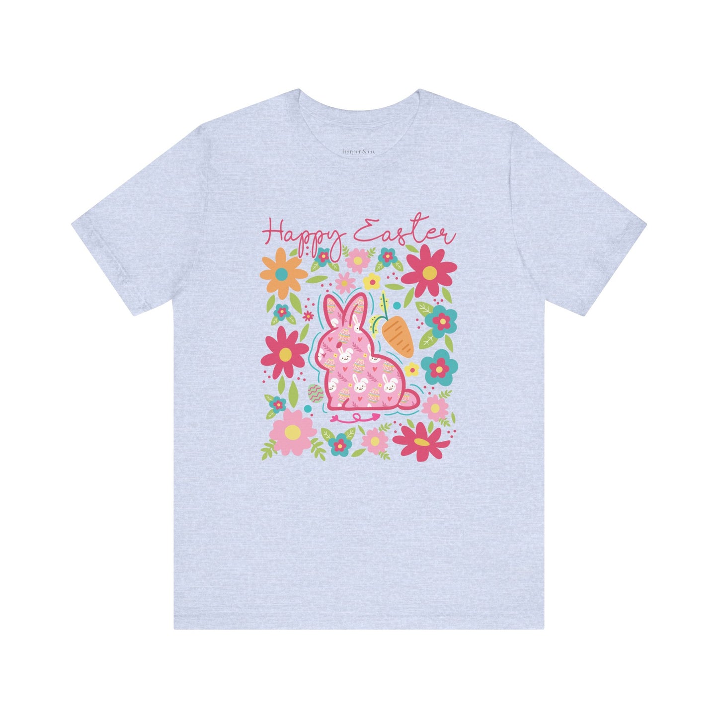 Happy Easter Bella Canvas Unisex Jersey Short Sleeve Tee