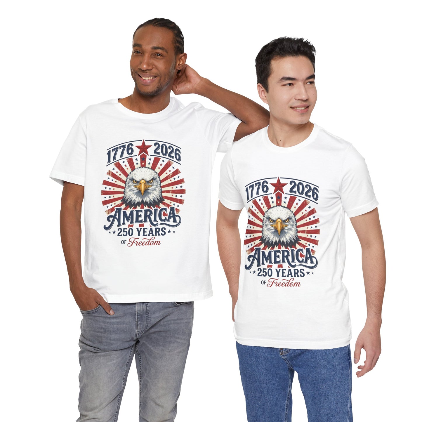 America 250th Anniversary Eagle T-Shirt — USA Bicentennial Celebration Tee