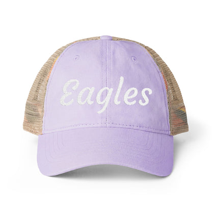 Personalized Team Embroidered Women's Washed Mesh-Back Hat