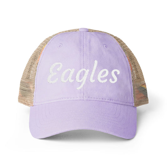 Personalized Team Embroidered Women's Washed Mesh-Back Hat
