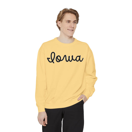 Iowa Unisex Garment-Dyed Sweatshirt