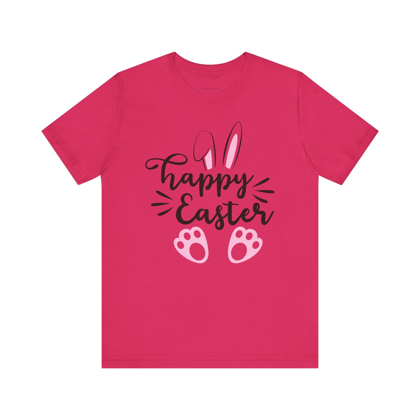 Happy Easter Bella Canvas Full Size Unisex Jersey Short Sleeve Tee