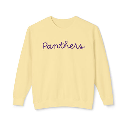 Panthers Script Crewneck Sweatshirt — Lightweight Team Pullover