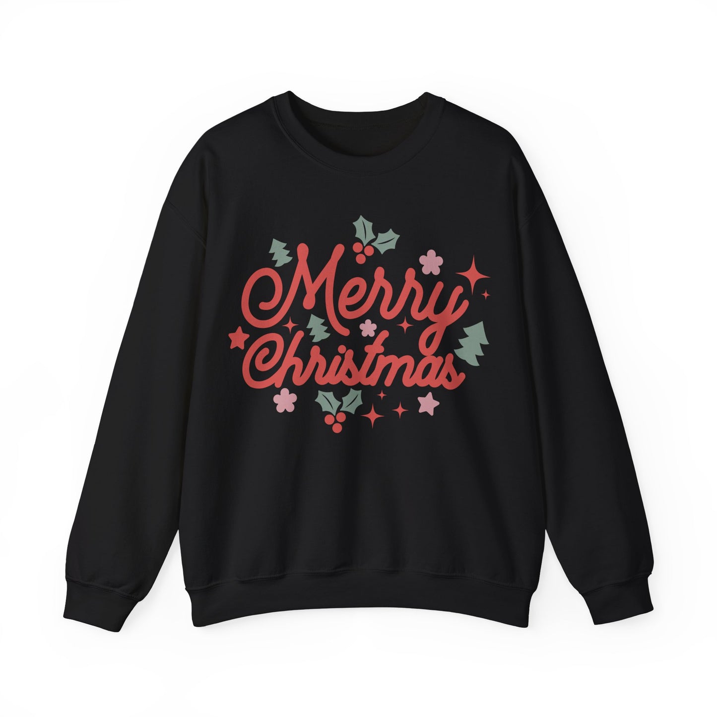 Merry Christmas Jersey Sweatshirt Full Size