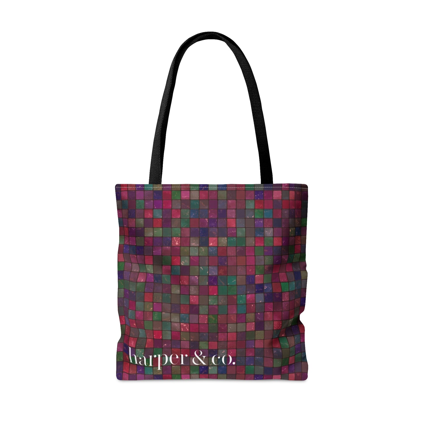 Tile Plaid Tote Bag