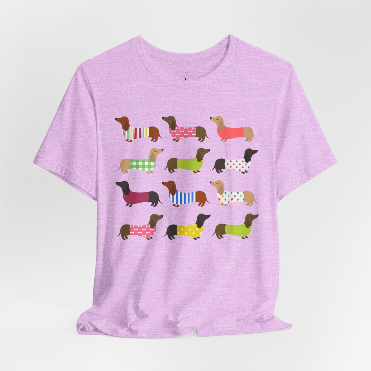 Colorful Dachshund Tee — Cute Wiener Dog Graphic T-Shirt