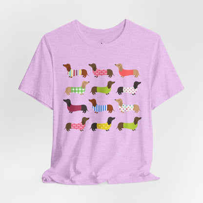 Colorful Dachshund Tee — Cute Wiener Dog Graphic T-Shirt
