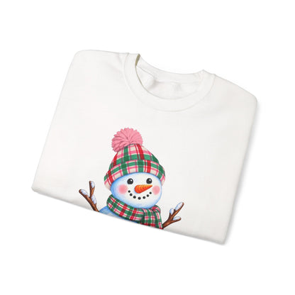 Festive Snowman Christmas Crewneck Sweatshirt