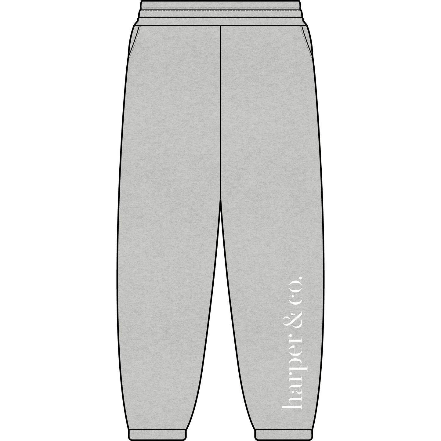 Harper & Co. Logo Sweatpants — Cozy Neutral Joggers