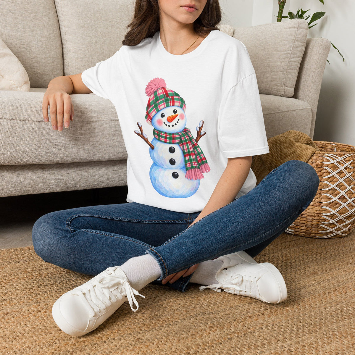 Festive Snowman Christmas T-Shirt