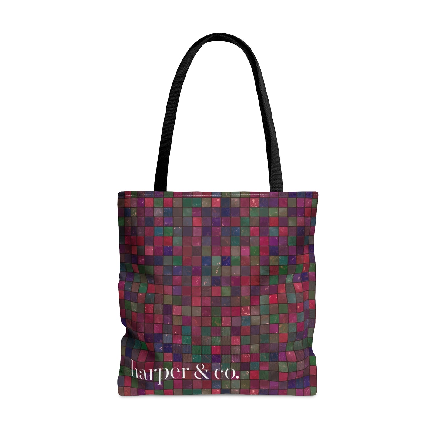 Tile Plaid Tote Bag