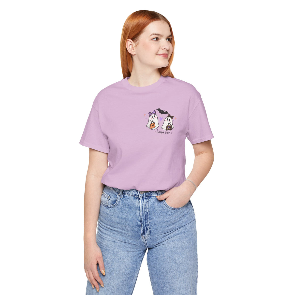 Halloween Ghost Tee — "Shop at Your Local BOO-tique" Graphic T-Shirt