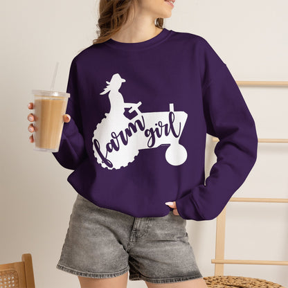 Farm Girl Tractor Crewneck Sweatshirt