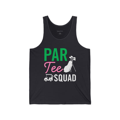 Golf Tank Top — “Par Tee Squad” Graphic Tank for Golfers
