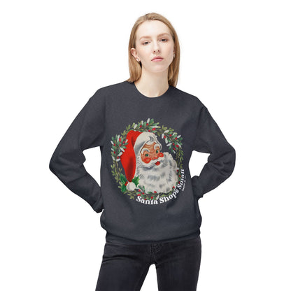 Santa Shops Here Crewneck Medium Weight Sweatshirt
