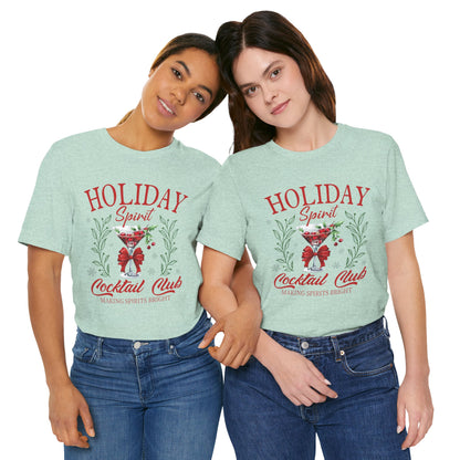 Holiday Spirit Cocktail Club Unisex Tee