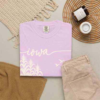Copy of Iowa Farm Scene Crewneck Sweatshirt — Minimal Midwest Landscape