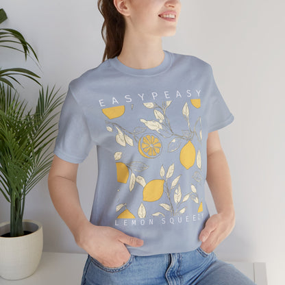 Easy Peasy Lemon Squeezy T-Shirt — Retro Lemon Graphic Tee