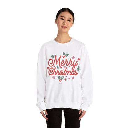 Merry Christmas Jersey Sweatshirt Full Size