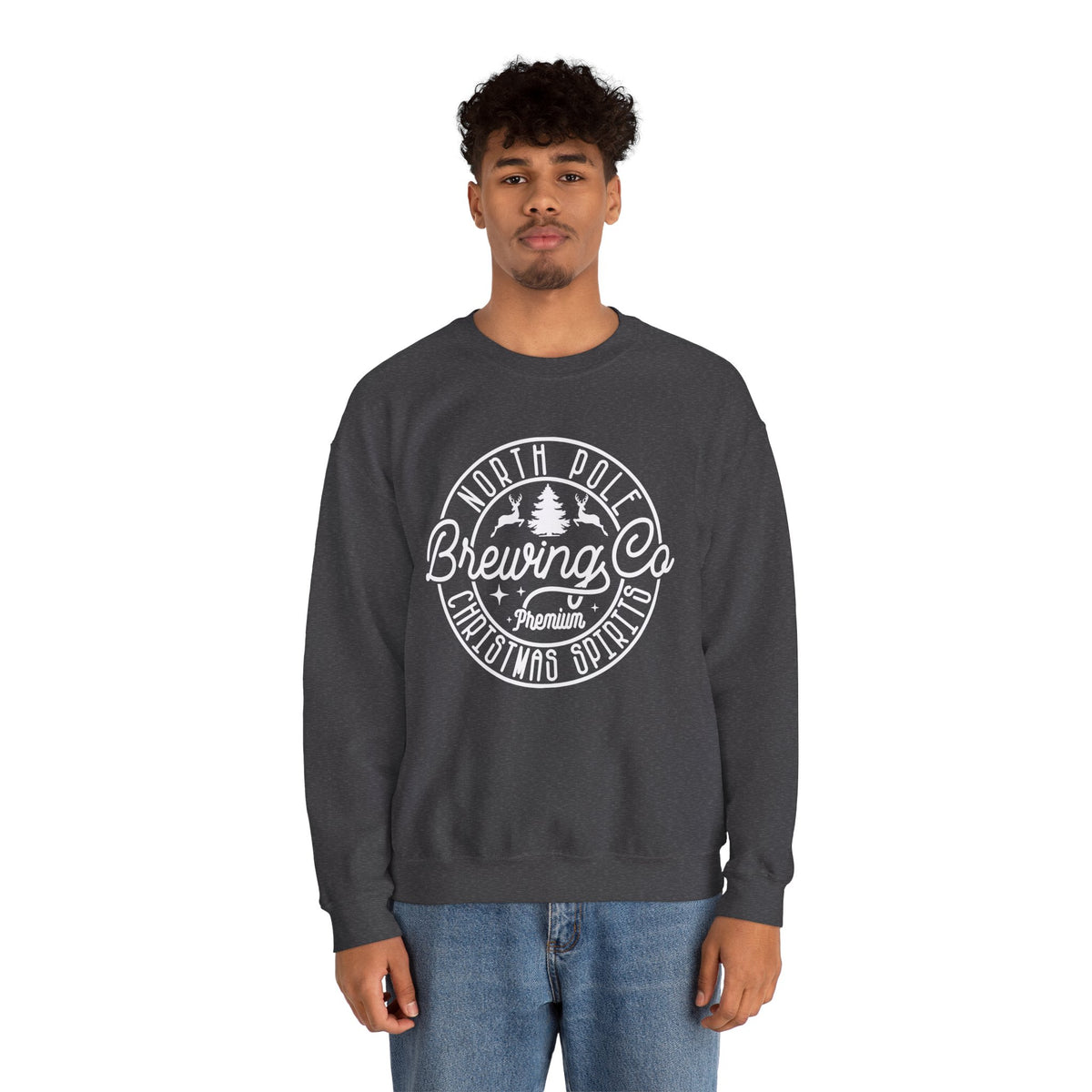 North Pole Brewing Co. Crewneck Sweatshirt – Christmas Spirits Holiday Sweatshirt