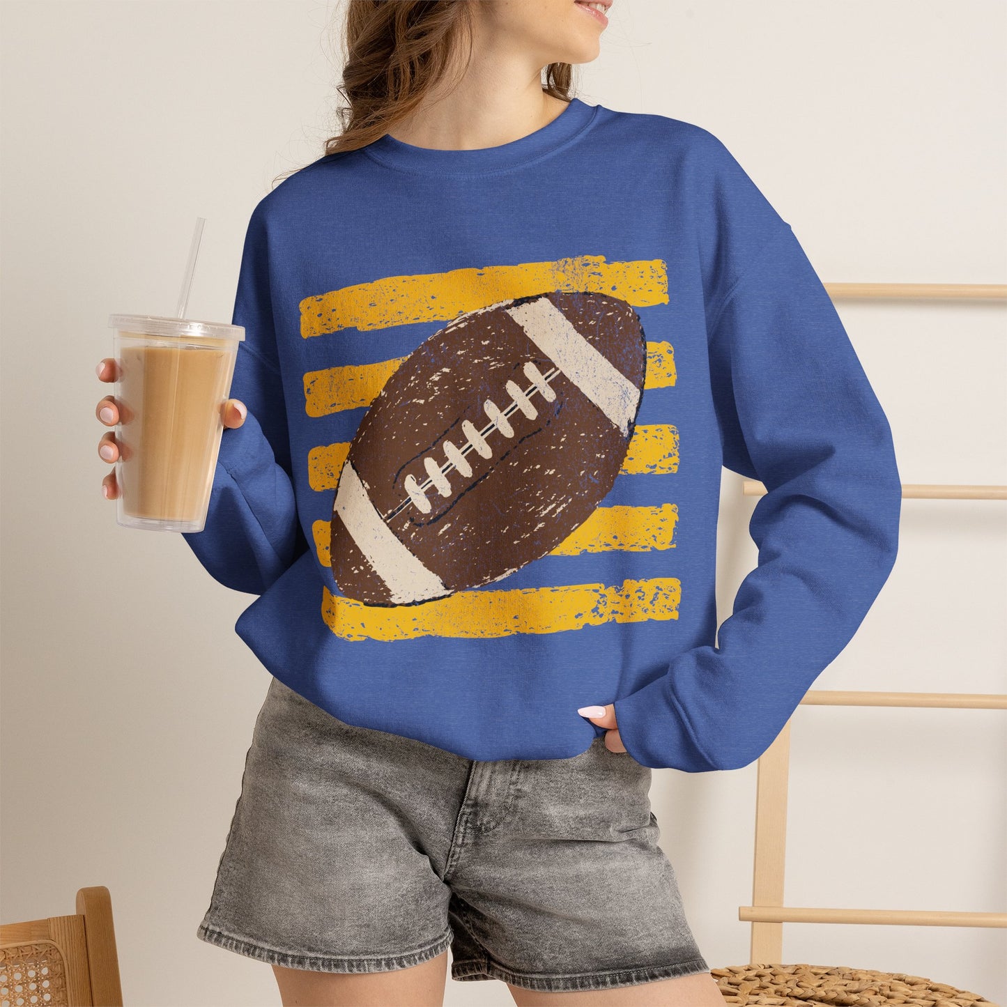 Vintage Football Gildan Crewneck Sweatshirt